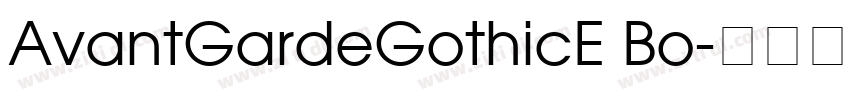 AvantGardeGothicE Bo字体转换